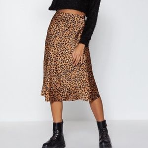Leopard Midi Skirt
